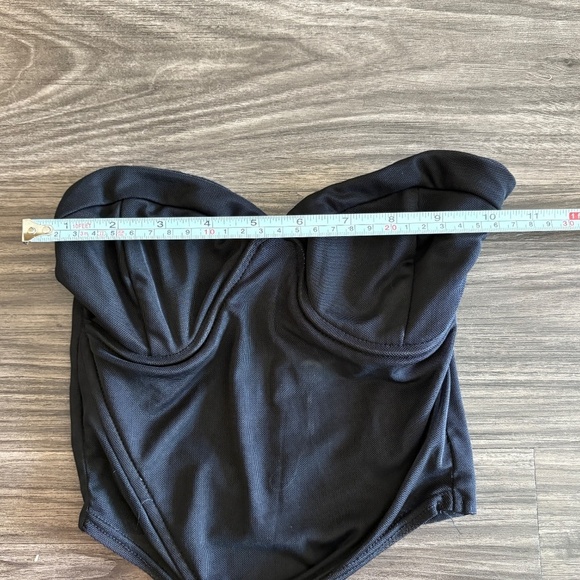 Tigermist Harpar Underwire Corset Crop Top Black - NWOT Mesh Sheer - Picture 11 of 11